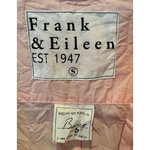 Frank & Eileen Barry Crinkle Button Down Shirt Size Small - Picture 4 of 7